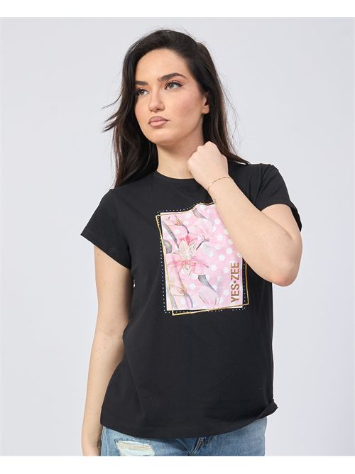 Yes Zee Crewneck T-shirt with Print YES ZEE | T273-S7000801